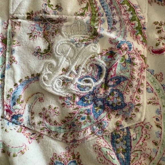 Polo by Ralph Lauren Floral Paisley night shirt - Picture 3 of 5